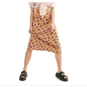 Free People Womens Normani Satin long Casual Skirt